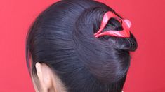 Hairstyle For Ladies, Ladies Hair Style, Juda Hairstyle, Hair Style Girl, Hairstyle For Medium Hair, Lotus Flower Art, Ladies Hair, Hair Knot, Bun Tutorial