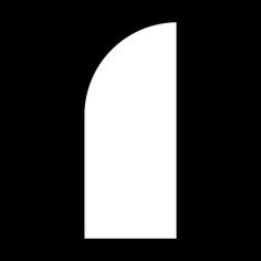 a black and white image of the letter d with an oval shape in the center