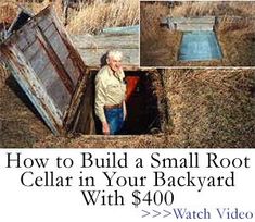 How to Build a Small Root Cellar in Your Backyard Food Storage Rooms, Survival Supplies, Urban Homesteading, Number Games, Survival Food, Storage Room