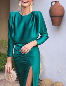 Dresses Classy, Classy Fashion, Classy Dress Outfits, Evening Dresses Elegant, Glam Dresses, Guest Outfit