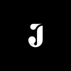 the letter j is made up of white letters on a black background, and it looks like