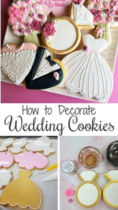 how to decorate wedding cookies with royal icing