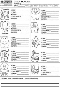 an animal worksheet with animals and other things to do in the zoo or jungle