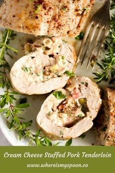 chicken breast with cream cheese stuffed pork tenderloin