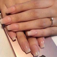 Nail Inspo For Wide Nails, Clear Nail Extensions, Ombré Sns Nails, Clear Sns Nails, Clear Sns, American Manicure Nails Acrylic, American Tip Nails, Natural Looking Acrylic Nails