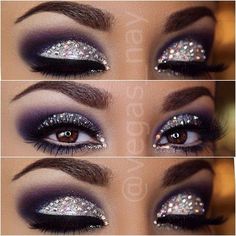 Diamond Makeup Look Disco, Different Eyes, Drag Make-up, Rave Makeup, Glitter Eye Makeup, Glitter Eye, Beauty Make-up, Glitter Eyes, Diamond Glitter