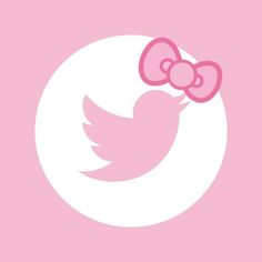 a pink hello kitty wallpaper with a bow on it's head and the moon in the background