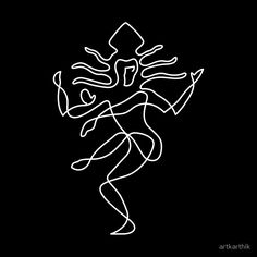 a white line drawing of a woman dancing on a black background with the words,'dance