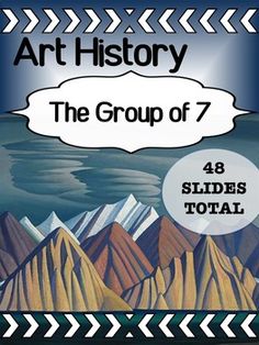 the group of 7 slides are in front of mountains and clouds with text that reads art history