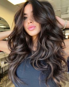 Whisper Brunette, Ash Brown Balayage, Balayage Ideas, Ash Brown Hair, Hair Color Caramel, Brunette Balayage