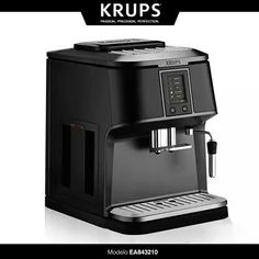 an espresso machine with the words krups on it