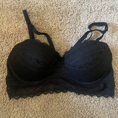 Nwot Victoria Secret Bralett Sz M Victoria's Secret Bra With Adjustable Straps, Victoria Secret, Women's Intimates, Bralette, Victoria's Secret, Black Pink, Bra, Pink, Women Shopping