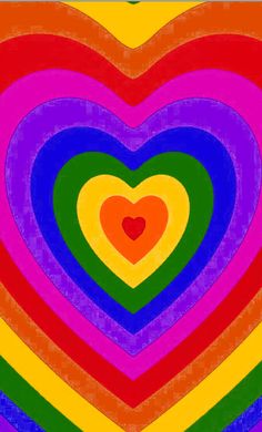 Heart in hearts ♥️ Heart Wallpaper Rainbow, Rainbow Heart Aesthetic, Rainbow Art Aesthetic, Aesthetic Wallpaper Rainbow, Rainbow Heart Wallpaper, Lollapalooza Aesthetic, Aesthetic Rainbow Wallpaper, Rainbow Wallpaper Aesthetic, Rainbow Aesthetic Wallpaper