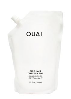 Long Description#Product Details#This is a Beyond Beauty product which means it has been sourced tried and tested and finally declared one of the most new and innovative heroes out there. OUAI has gone green! The refillable pouch uses 60% less plastic and allows the brand to reduce its carbon footprint by 30% while generating less CO2 emissions in production. One pouch can refill OUAI’s shampoos or conditioners three times You can finally be fine with being fine. OUAI’s Fine Hair Conditioner is dedicated to gently nourishing hair fortifying strength adding weightless body and enhancing the look. Biotin known as Vitamin B7 strengthens and reinforces hair health by delivering essential nutrients. Hemp seed extract provides hydration and prevents moisture loss. Chia seed oil thickens hair giv Detox Shampoo, Refill Pouch, Hair Rinse, Beyond Beauty, Hair Thickening, Body Cleanser, Hair Strengthening, Nourishing Hair, Shampoos