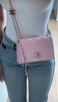 Pink Chanel Bag, Bag Outfit, Pink Chanel