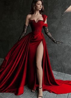 Hot Gowns, Mafia Wedding, Wine Red Prom Dress, Long Party Dress, Multi Way Dress, Velvet Prom Dress, Goth Wedding, Satin Evening Dresses, Prom Dresses Two Piece