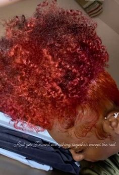 Hair Colors Natural Hair Black Women, Black Women With Dyed Natural Hair, Dyed Natural Hair For Black Women Red, Colored Hair Black Women Natural, Colored Natural Hair For Black Women, Dyed Natural Hair For Black Women, Red Natural Hair Black Women, Natural Hair Dye Ideas, Red Natural Hair