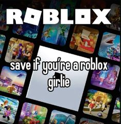 roblox save if you're a roblox girlie cover art