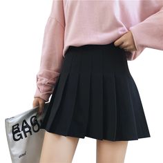 Pleated Mini Skirt Outfit , pleated mini skirt outfit black, black leather pleated mini skirt outfit, pleated mini skirt outfit work, pleated faux leather mini skirt outfit, pleated mini skirt outfit casual, Pleated mini skirt for every spring, fall, summer, winter season I get commissions for purchases made through links in this post. #ad Pleated Mini Skirt Outfit Grunge Skirt, Black Pleated Skirt, Tennis Skirts, Black And White Skirt, A Line Mini Skirt