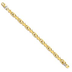 Men's high quality solid 14k white, yellow, rose gold or platinum bracelet is handmade in our USA factory.  The clasp is durable and meant to last a lifetime.  The bracelet measures 9" Platinum Bracelet, Yellow Rose, Link Bracelets, Platinum, Rose Gold, Bracelet, Yellow, High Quality, Gold