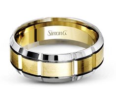 This dimensional two-tone gold men's band is perfect for everyday wear with a beveled edge and modern details. Please contact us for options and sizing. Ladies Wedding Rings, Rolex Shop, David Yurman Bracelet, Mens Band, Beveled Edge, Wedding Rings For Women, Mens Wedding Bands, Wedding Men, Ring Necklace