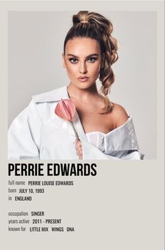 the poster for perrie edwards's performance at the royal albert theatre in london