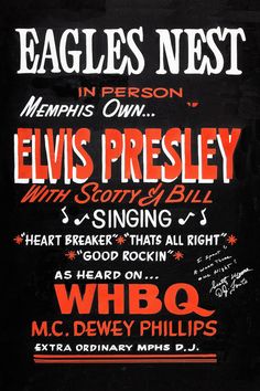 an advertisement for the eagles nest concert