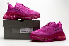 Balenciaga Triple S Plum Red - ShareLuxury.net S Letter, The Vamps, Artificial Leather