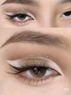 Brown Doe Eye Makeup, Winter Formal Makeup Looks, Eyeshadow Eyeliner Looks, Round Eye Makeup, Ethereal Makeup Looks, Creative Eye Makeup Ideas, Neutral Makeup Looks, Soft Smokey Eye Makeup, Fawn Makeup