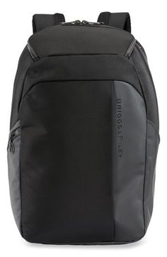 For the terminal or the gym, this backpack fits right into an overhead compartment and has smart organization for your busy life. A padded mesh back panel promotes breathable comfort, and a SpeedThru pocket lets you access the interior of the bag more easily at security checkpoints. Two-way top-zip closure Top carry handles; adjustable, padded backpack straps with chest belt Exterior zip pockets; RFID pockets; luggage panel Interior zip and wall pockets; padded compartment fits most 15" laptops Modern Black Backpack With Functional Pockets, Functional Laptop Bag For Commuting, Modern Black Luggage With Functional Pockets, Functional Laptop Bag For Commuting And Back To School, Functional Laptop Bag Backpack With Pockets, Functional Laptop Backpack With Pockets, Modern Black Nylon Luggage, Functional Commuting Luggage With Zipper Closure, Functional Luggage With Zipper Closure For Commuting