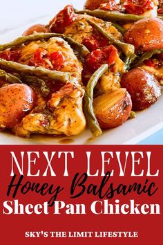 honey balsamic sheet pan chicken