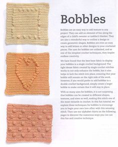 crochet patterns for baby's and children's scarves in bobbles