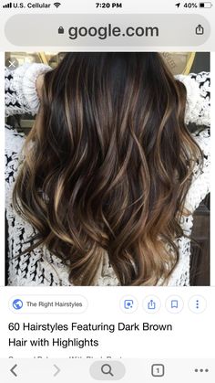 Partial Highlights For Dark Hair, Highlights For Dark Hair, Partial Highlights, Black Hair With Highlights, Hair Color Shades, Hair Balayage, Hair Makeover