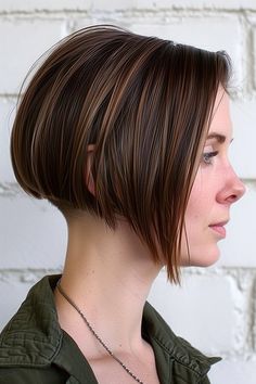 50 Super-Cool Undercut Bob Haircuts for a Subtly Edgy Look Square Jaw Hairstyles, Bob Haircut With Undercut, Undercut Bob Hairstyles, Haircut With Undercut, Square Jaw, Undercut Bob Haircut, Undercut Bob, Stacked Bob Haircut, Quinceanera Hairstyles