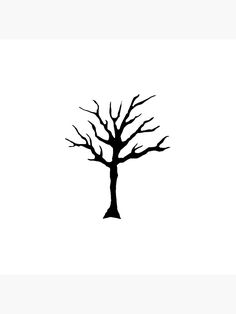 a black and white photo of a tree with no leaves