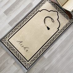 a rug with a stethoscope on it and an open book in the background