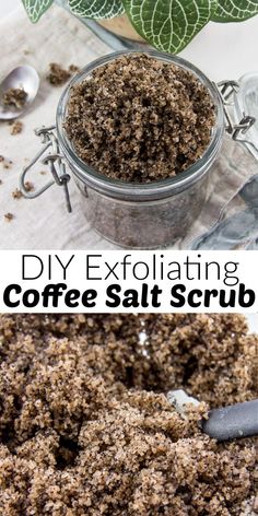 Chocolate Body Scrub, Homemade Coffee Scrub, Salt Scrub Diy, Face Scrub Recipe, Salt Scrub Recipe, Coffee Sugar Scrub, Organic Body Scrub