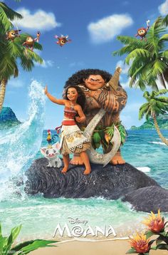 the movie poster for moana and the island of o'ahoana, starring in