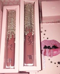 Kylie Lip Kit Aesthetic, Kylie Cosmetics Collection, Pin Ideas, Kylie Jenner Makeup, Birthday Collection, Lip Glosses, Luxury Makeup