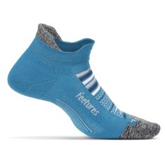 Elite Ultra Light No Show Tab Sock | Feetures! Socks Sock Casual Blue Running Socks, Stretch Running Socks With Arch Support, Sporty Comfortable Socks With Arch Support, Comfortable Sporty Socks With Arch Support, Lightweight Running Socks With Arch Support, Comfortable Running Socks Sweat Resistant, Comfortable Sweat-resistant Running Socks, Comfortable Sweat Resistant Running Socks, Blue Functional Running Socks