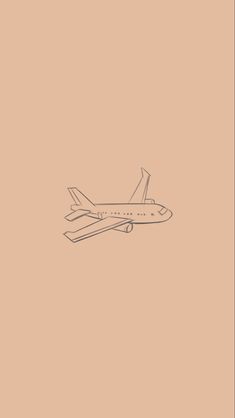 an airplane is flying in the sky on a brown and tan background with lines drawn across it