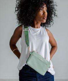 *Limited Edition Color* The Skye sling bag is our much-anticipated crossbody that holds everything you need while you're on the go! It has a built-in wallet with three card slots, two open pockets for extra cards or gum, and a cash slot to stash your bills. On the front, you'll find a zippered pocket where you can store receipts, spare change, or other small items, and a pocket with a magnetic snap closure on the back perfect for keeping your phone safe & sound. Snap on the adjustable nylon stra Everyday Shoulder Bag Strap With Cell Phone Pocket, Versatile Mobile Phone Bag For Travel, Versatile Crossbody Bag Strap For On-the-go, Versatile Everyday Crossbody Bag Strap, Versatile Travel Bag With Card Slots, Modern Shoulder Bag With Card Slots For Everyday, Functional Everyday Bag With Card Slots, Casual Bags With Card Slots For Everyday, Versatile Bag Strap With Removable Pouch For Daily Use