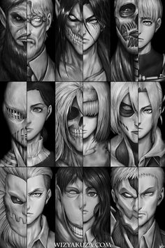 Tattoo Tv Shows, Titan Shifter, Attack On Titan Tattoo, Album Cover Wallpaper Collage, Anime Artist, Best Anime Drawings, Art Photography Portrait, Attack On Titan Season