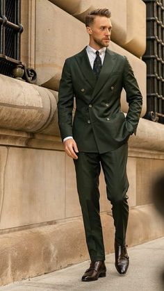 Suits For Guys, Green Wedding Suit, Blazer Wedding, Outfits Hombre