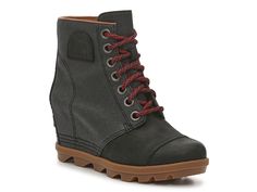 Saw this at DSW! Sorel Wedge Boots, Trending Handbags, Heeled Chelsea Boots, Sorel Joan, Chelsea Rain Boots, Cozy Boots, Wedge Bootie, Waterproof Winter Boots, Outdoor Boots