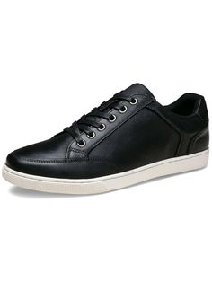 【Breathable】this casual shoes with breathable fine textile lining keeps your feet cool and odor free
【Rigorous】 Carefully selected quality leather materials make this casual leather shoes more breathable
【Excellent quality】this men sneakers with flexible rubber sole can effectively prevent slippage.SHOESMALL Men's Sneakers Leather Mens Casual Shoes Black     Geometric    Men Shoes, size features are:Bust: ,Length: ,Sleeve Length: Dress Tennis Shoes Men, Leather Skate Shoes With Rubber Sole, Leather Skate Shoes For Streetwear With Flat Heel, Classic Leather Lace-up Skate Shoes, Leather Low-top Lace-up Shoes With Studded Outsoles, Black Low-top Lace-up Shoes With Perforated Toe Box, Leather Sneakers With Flat Heel For Business, Masculine Business Low-top Sneakers, Casual Low-top Lace-up Business Shoes