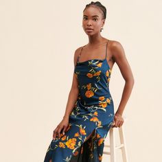 Gaia Midi Dress | Nuuly Rent Elegant Floral Print Maxi Dress For Date Night, Flirty Maxi Dress For Brunch, Chic Floral Print Maxi Dress For Night Out, Chic Floral Print Midi Dress For Party, Chic Summer Maxi Dress For Brunch, Chic Fitted Floral Print Maxi Dress, Chic Floral Print Maxi Dress For Date Night, Elegant Summer Maxi Dress For Brunch, Summer Midi Dress With Fitted Bodice For Brunch