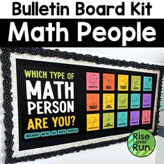 bulletin board kit for math people which type of math person are you?