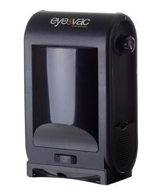 an automatic coffee maker on a white surface with the word eyetac printed on it