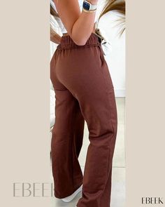 Ebeek - Contemporary Drawstring Pants with Practical Pocket Design Rosé Details, Backless Top, Cropped Trousers, Drawstring Pants, Sleeveless Tank Top, Work Pants, Two Piece Outfit, Sleeveless Tank, Olivia Mark